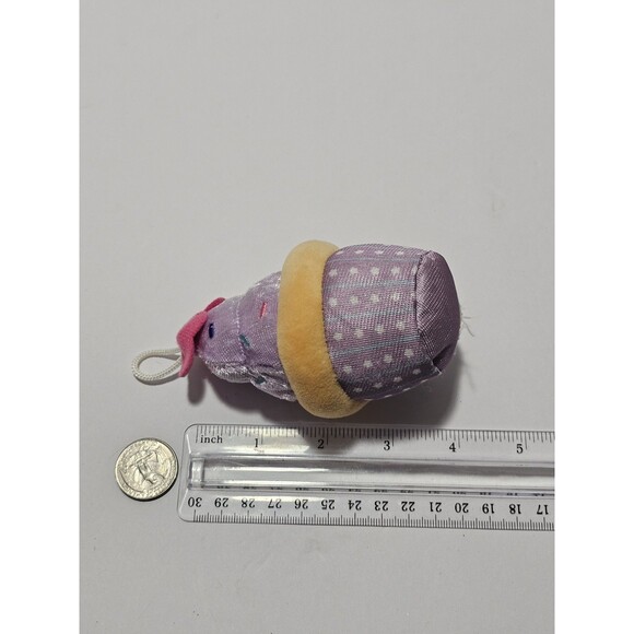 Disney Micro Food Plush 4" Daisy Duck Purple Sprinkled Cupcake Small Stuff Toy - Picture 2 of 5